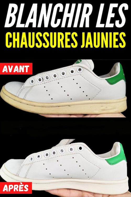 Chaussures Jaunies Comment Les Blanchir Avec Du Bicarbonate De Soude