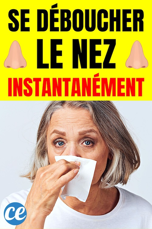 Comment Se Déboucher le Nez Instantanément