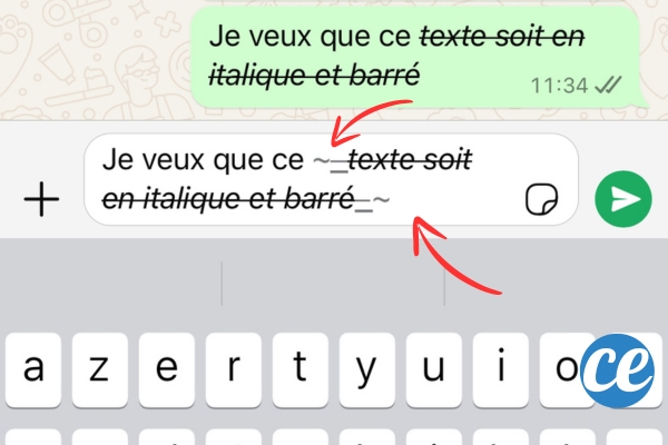 Whatsapp Comment Crire En Italique En Gras Ou Barr Un Mot