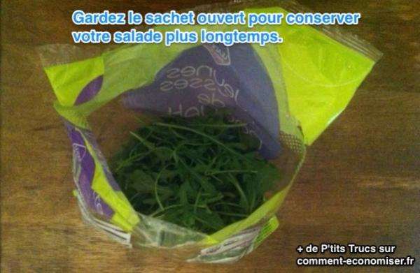 L Astuce Pour Conserver La Salade En Sachet 2 Fois Plus Longtemps