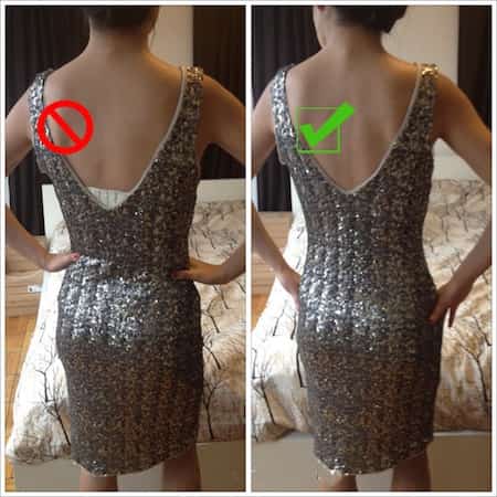 comment mettre une robe dos nu avec soutien gorge