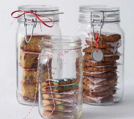 bocal en verre pour conserver et offrir des gâteaux