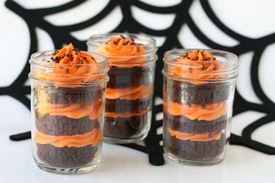 cup cakes chocolat orange Halooween