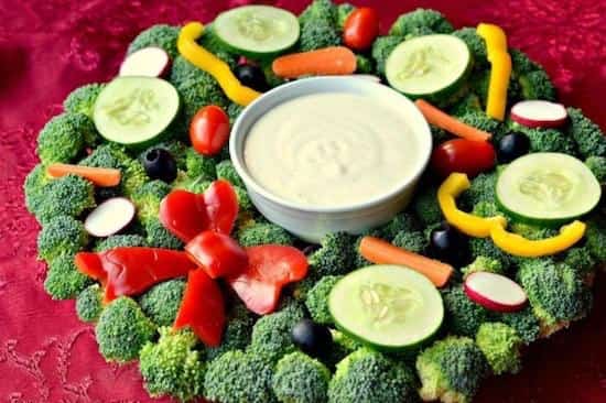 plat de noel végétarien avec poivron