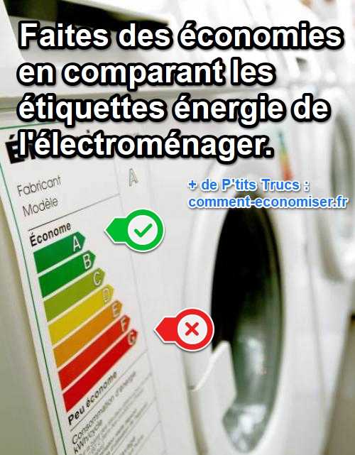 comparez les étiques énergies sur l'électroménager pour faire des économies