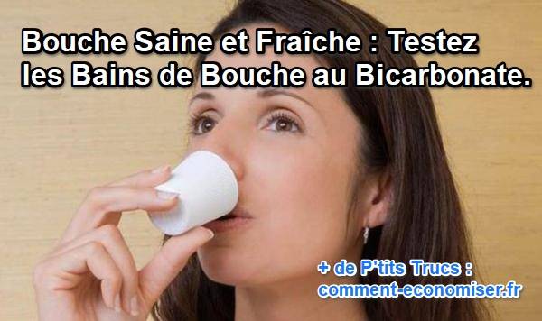 bain de bouche au bicarbonate