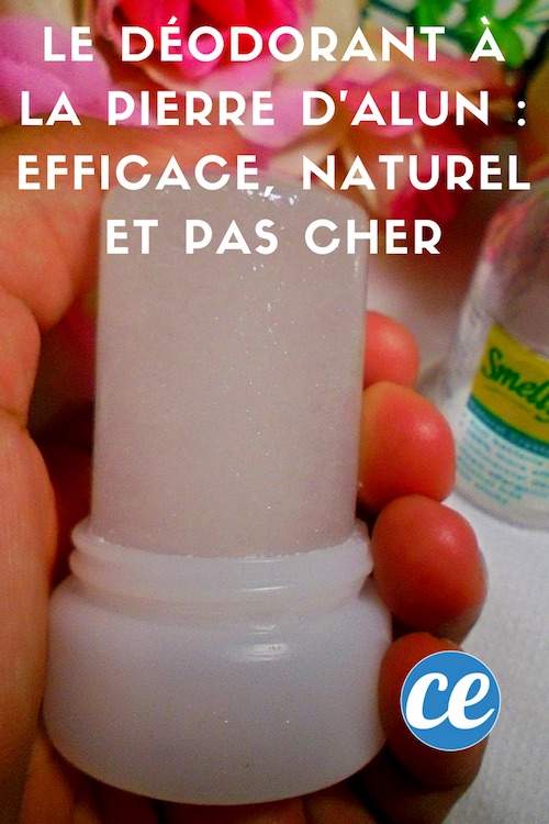 un déodorant naturel à la pierre d'alun