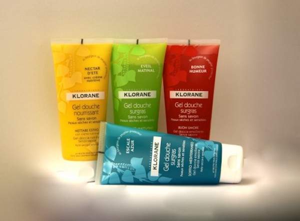 4 gels douche klorane