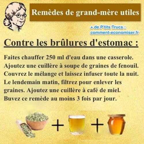 Le Remède De Grand Mère Efficace Contre Les Brûlures Destomac 