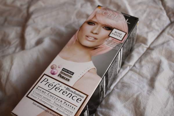 boite de produits de coloration capilaire pastel de la marque l'Oreal