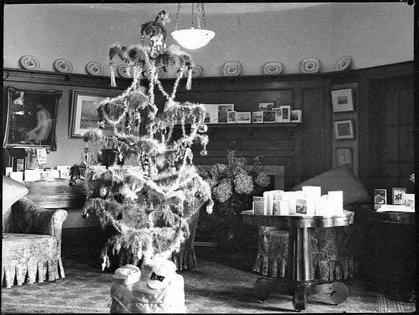 un petit arbre de noel bien décoré en Australie