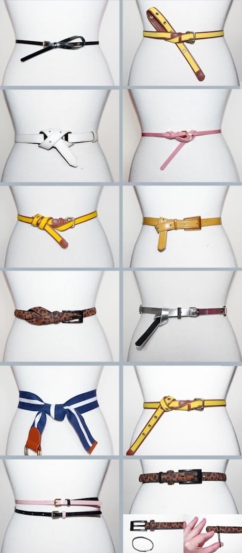 idée originale pour nouer sa ceinture