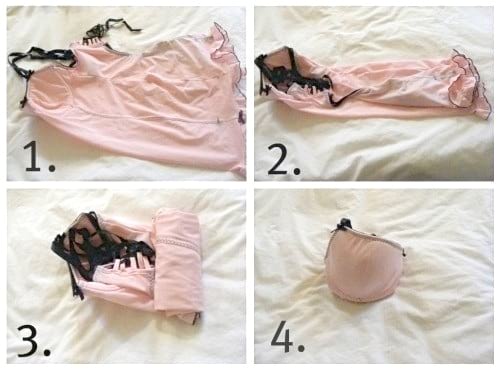 plier sa lingerie sans prendre de place