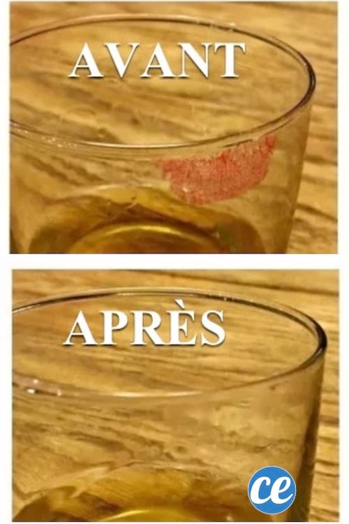 une astuce simple et efficace pour enlever du rouge à lèvres sur un verre avec du sel