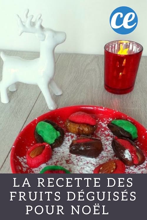 la recette économique des fruits déguisés pour noel