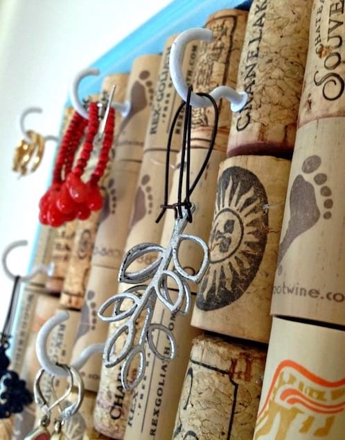 porte-bijoux avec bouchon en liège