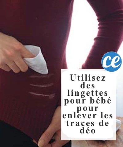 enlever trace déo sur tee shirt