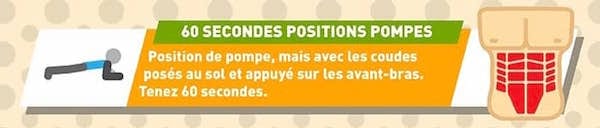 explication pour faire l'exercice de la plancge