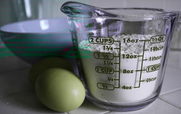 Ingrédients recette cake pâquerettes