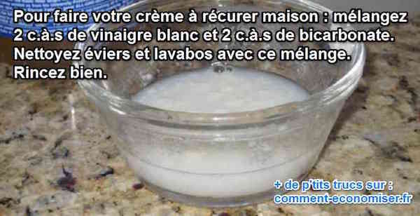 recette crème à récurer au bicarbonate
