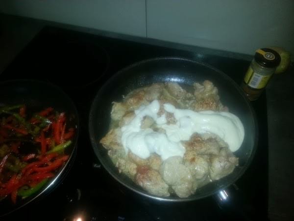 J'ajoute la crème fraîche