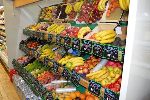 Rayon des fruits et légumes
