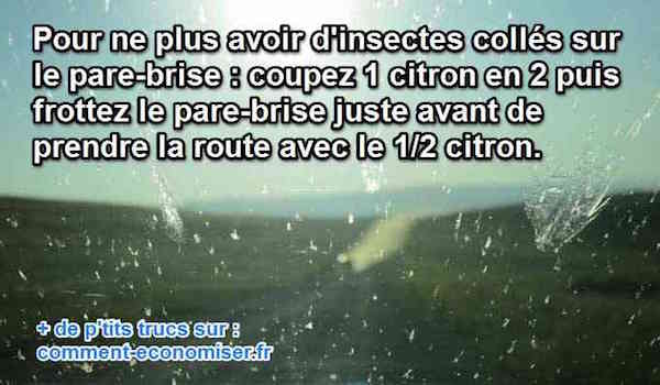 citron sur apre brise pour éviter les insectes