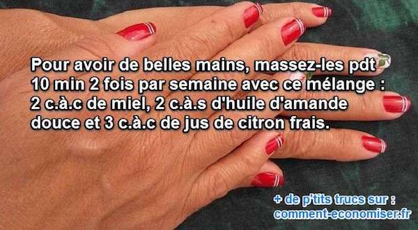 miel citron amande douce pour les mains