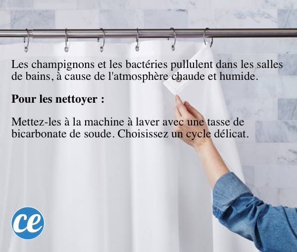 Comment nettoyer les rideaux de douche et les tapis de bains avec du bicarbonate