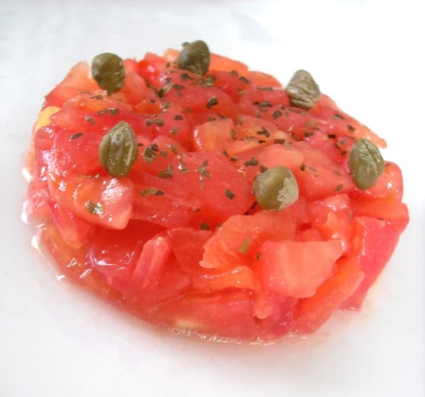Recette facile tartare tomate