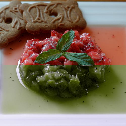 Recette facile tartare de fraises et basilic