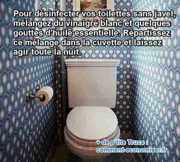 comment désinfecter les wc sans javel