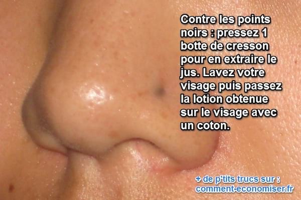 points-noirs jus de cresson