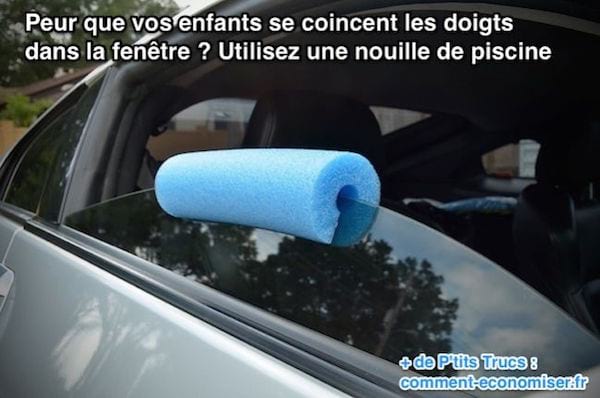 Un anti-pince doigts fait maison pour voiture
