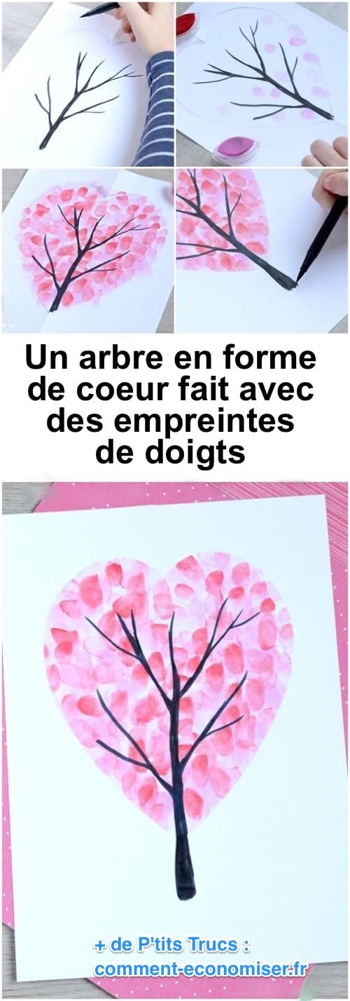 un arbre fait avec des coeurs