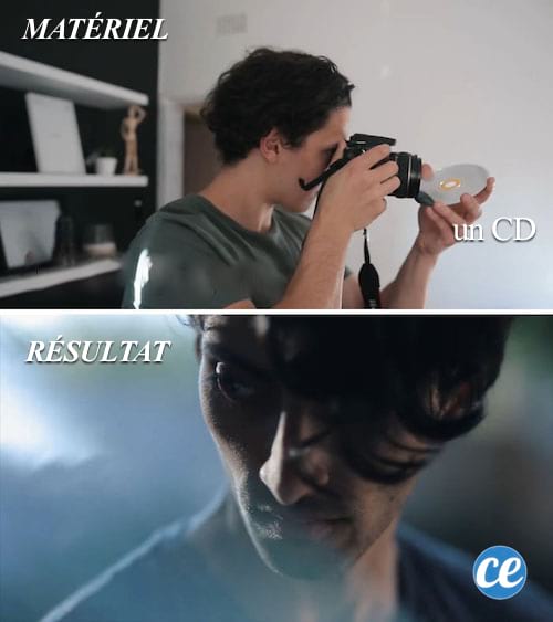 Utilisez un simple CD comme réflécteur photo.