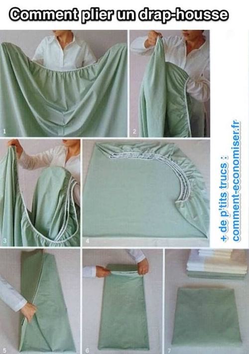 Comment bien pliser un drap housse