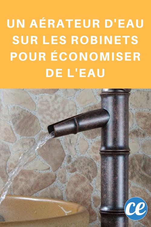 Aérateur d'eau sur robinet