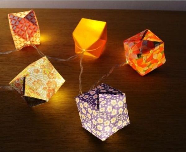 boules de Noël origami