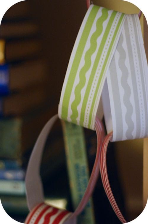 guirlande boucles de papier