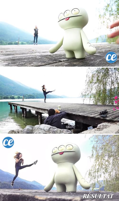 Astuce effet de profondeur et de perception avec appareil photo.