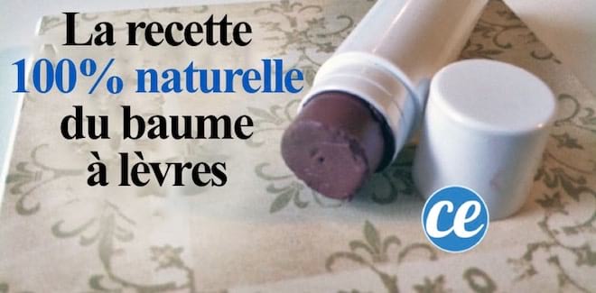 la recette du baume à lèvres fait maison avec des ingrédients naturels