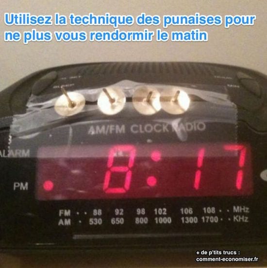 comment ne pas éteindre le réveil