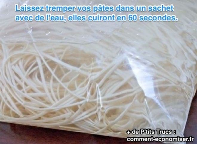 L'astuce pour diminuer le temps de cuisson des pates