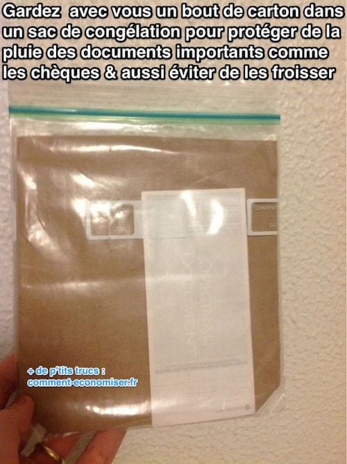 Pochette de rangement pour docs importants
