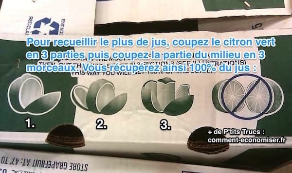 Comment couper un citron vert pour récupérer le maximum de jus