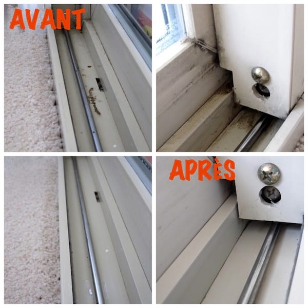 nettoyer les rails des fenêtres facilement
