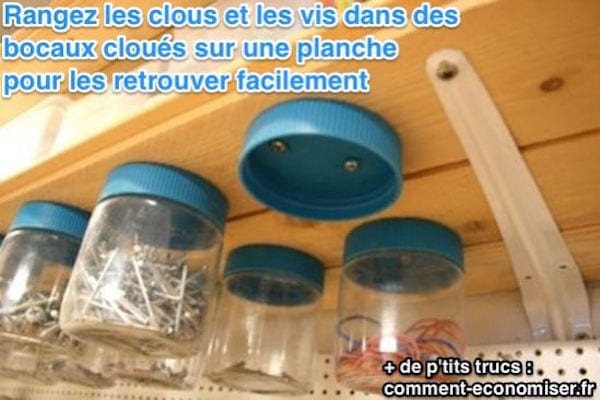 Boite de rangement pour clous et vis