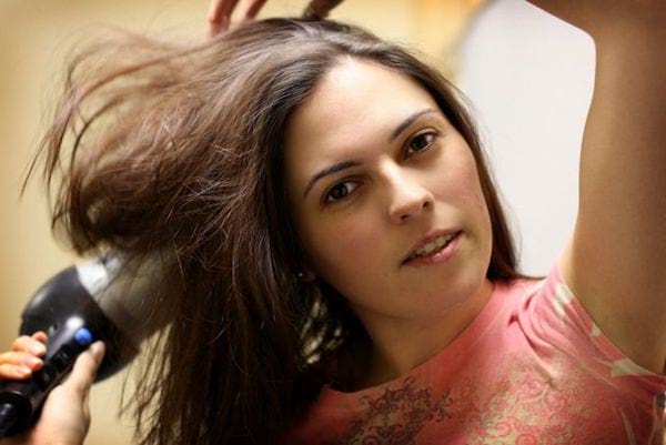 Pré-séchage des cheveux