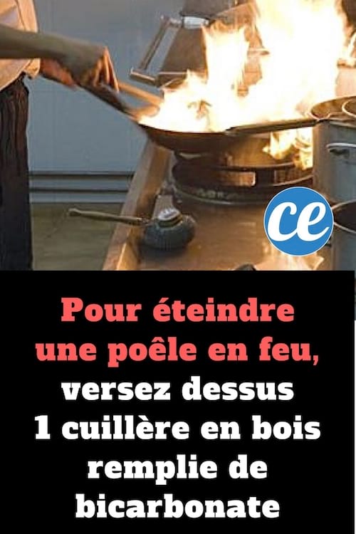 Comment éteindre une poele en feu avec du bicarbonate facilement